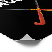Veldhockey Grappige Slogan Pun Geschenk - Veldhock Poster (Hoek)