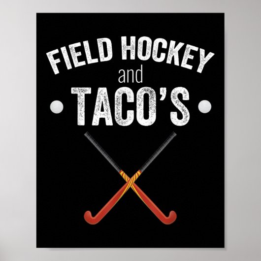 Veldhockey Grappige Slogan Pun Geschenk - Veldhock Poster (Voorkant)