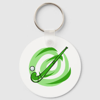 Veldhockey groene logo sleutelhanger
