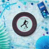 Veldhockey "Happy Birthday" Sparkle Paper Bord (Feest)