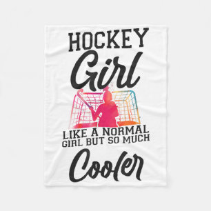 Veldhockey Hockey Meisje Als Een Normaal Meisje Ma Fleece Deken