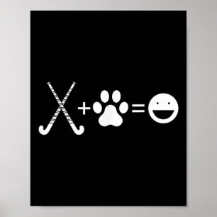 Veldhockey Hond Poot Geluk - Veldhockey Hond Poster