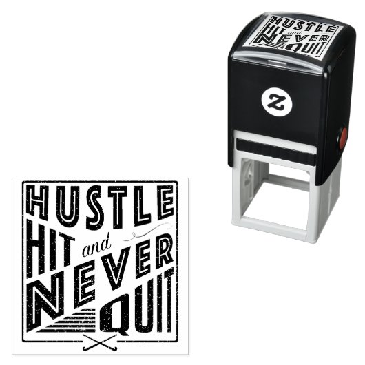 Veldhockey Hustle Hit houdt nooit aangepaste stemp Zelfinktende Stempel (In situ)