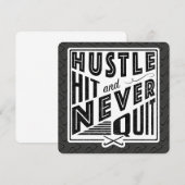 Veldhockey Hustle, Hit & Nooit stoppen met Invitat Kaart (Voorkant / Achterkant)