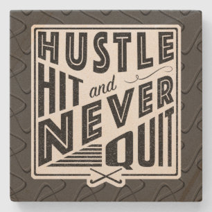 Veldhockey Hustle, Hit & Nooit stoppen met Onderze Stenen Onderzetter
