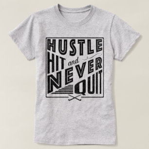 Veldhockey Hustle, Hit & Nooit stoppen met T-shirt