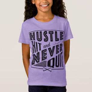 Veldhockey Hustle, Hit & Nooit stoppen met T-shirt