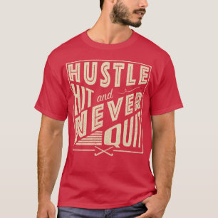 Veldhockey Hustle, Hit & Nooit stoppen T-shirt