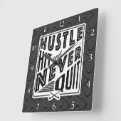 Veldhockey Hustle, Hit & Nooit Wall Clock afsluite Vierkante Klok (Hoek)