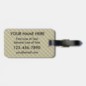 Veldhockey Hustlie Hit & Nooit met Label bagage st Bagagelabel (Achterkant horizontaal)