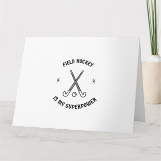 Veldhockey is mijn superkracht kaart