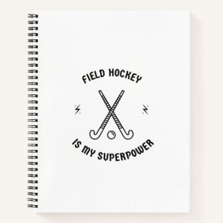 Veldhockey is mijn superkracht notitieboek