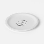 Veldhockey is mijn superkracht papieren bordje (Gekanteld)