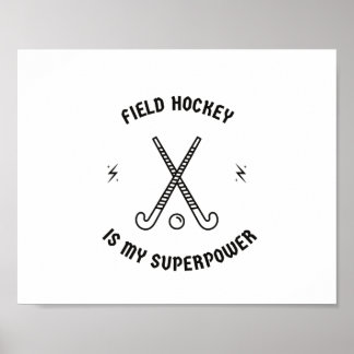 Veldhockey is mijn superkracht poster