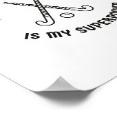 Veldhockey is mijn superkracht poster (Hoek)