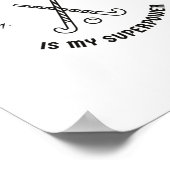 Veldhockey is mijn superkracht poster (Hoek)