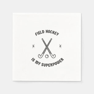 Veldhockey is mijn superkracht servet