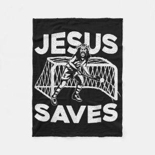 Veldhockey Jezus geloof christelijk Jezus redt Fleece Deken