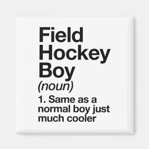 Veldhockey Jongen Definitie Grappige Sport Magneet