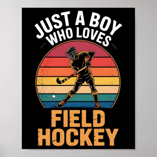 Veldhockey jongens _1 poster (Voorkant)