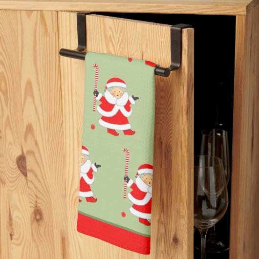 Veldhockey Kerst Theedoek (Derde Gevouwen)