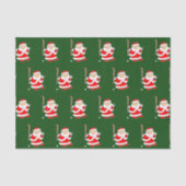 Veldhockey Kerst Tissue Papier (Voorkant)