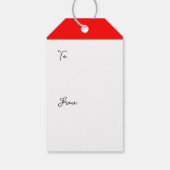 Veldhockey Kerstcadeautags Cadeaulabel (Achterkant)