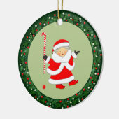 Veldhockey Kerstmis Collectible 2023 Keramisch Ornament (Links)