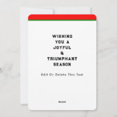 Veldhockey Kerstmis Feestdagenkaart (Achterkant)