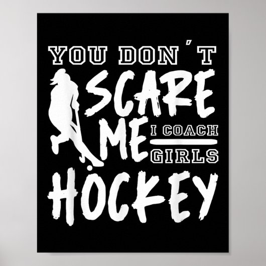 Veldhockey meisjes coach poster (Voorkant)