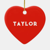 Veldhockey met kerstcadeaus keramisch ornament (Achterkant)