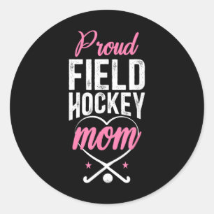 Veldhockey Moeder Trots Veldhockey Moeder _1 Ronde Sticker