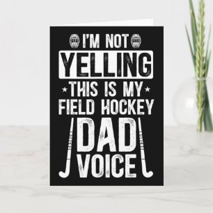 Veldhockey Papa Stem Papa Van Een Veldhockeyspeler Kaart