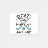 Veldhockey Player 'Dirt Over Makeup elke dag Post-it® Notes (Voorkant)