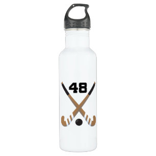 Veldhockey Player Uniform Number 48 Waterfles