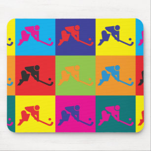 Veldhockey Pop Art Muismat