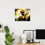 Veldhockey-poster Poster (Thuiskantoor)