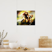 Veldhockey-poster Poster (Keuken)