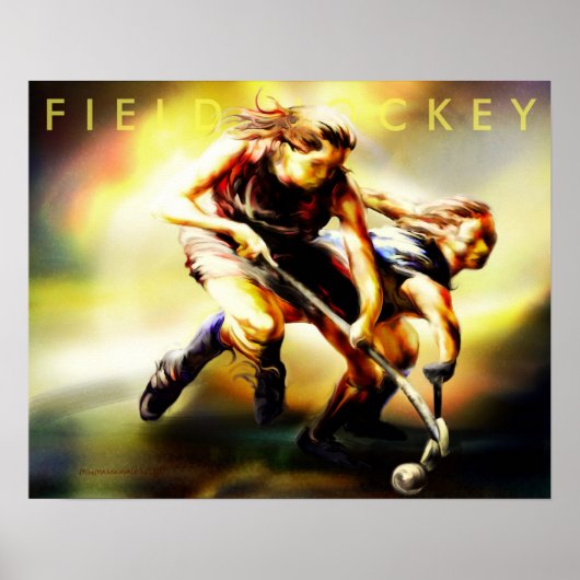 Veldhockey-poster Poster (Voorkant)