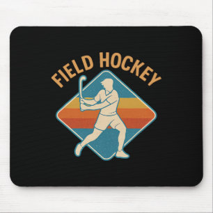 Veldhockey Retro Sport Vintage Stijl Muismat