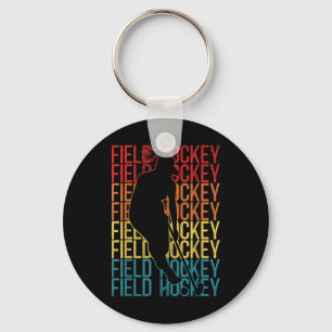Veldhockey Retro Vintage Veldhockey Sleutelhanger