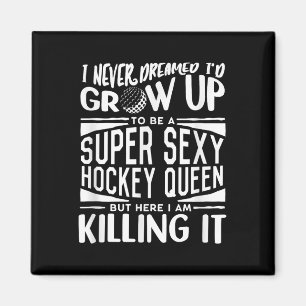 Veldhockey Spelers Shirt Vrouwen Meisjes Veldhocke Magneet