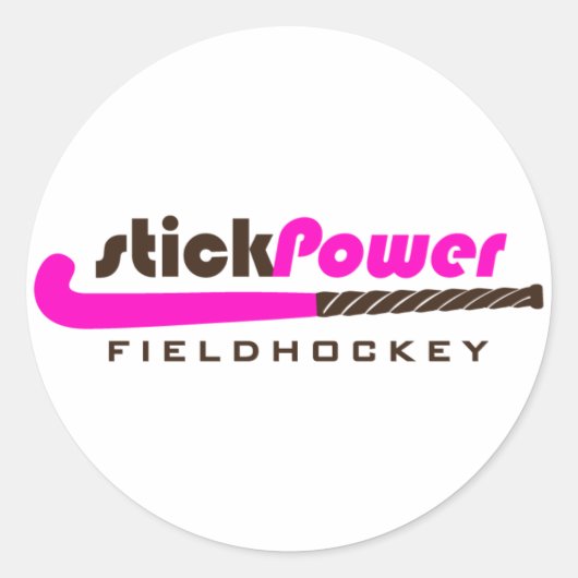 Veldhockey - (Sticker) Ronde Sticker (Voorkant)