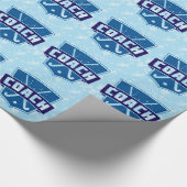 Veldhockey-tapekaart met wieltjes, cadeau op papie cadeaupapier (Hoek)