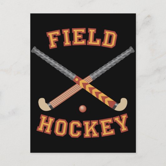 Veldhockey-teken Briefkaart (Voorkant)
