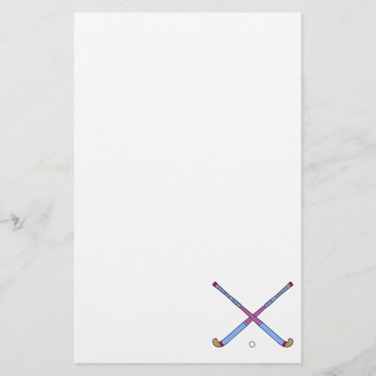 Veldhockey-teken Briefpapier (Voorkant)