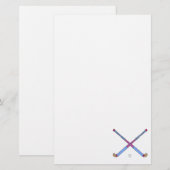 Veldhockey-teken Briefpapier (Voorkant / Achterkant)