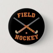 Veldhockey-teken Ronde Button 5,7 Cm (Voorkant)