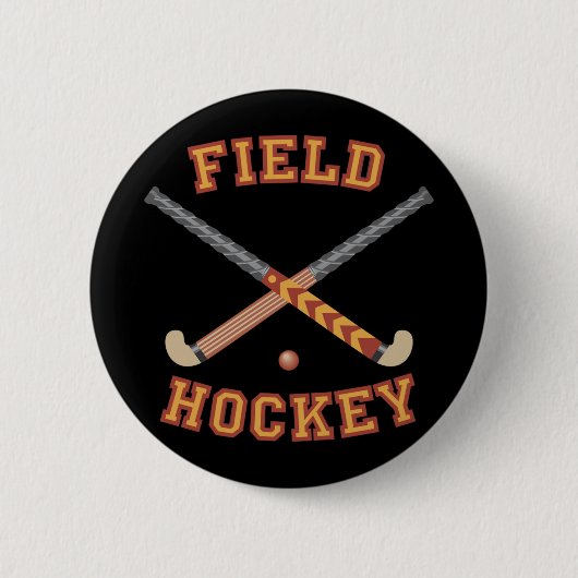Veldhockey-teken Ronde Button 5,7 Cm (Voorkant)