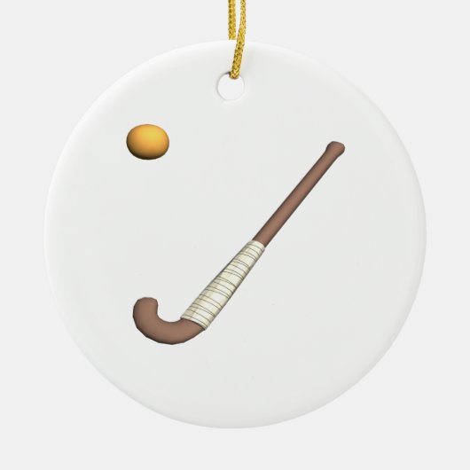 Veldhockey-toets & Ball Keramisch Ornament (Voorkant)